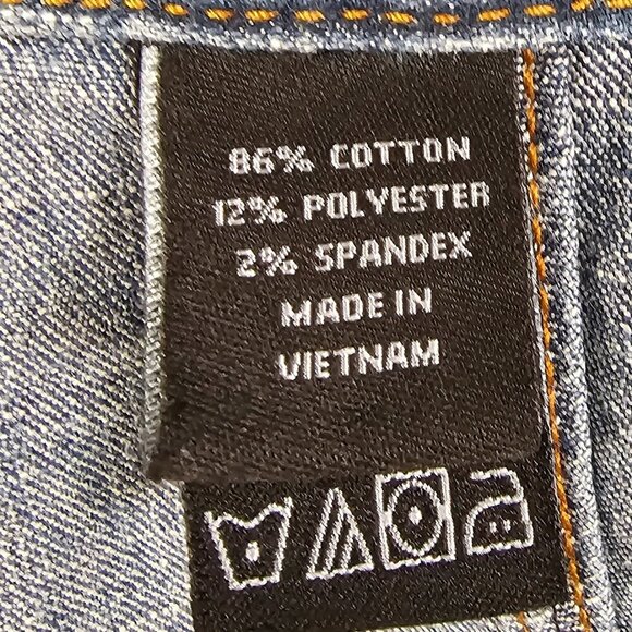 Vintage Perry Ellis Blue Denim Skirt Y2K Boho Retro 8 - Picture 13 of 16